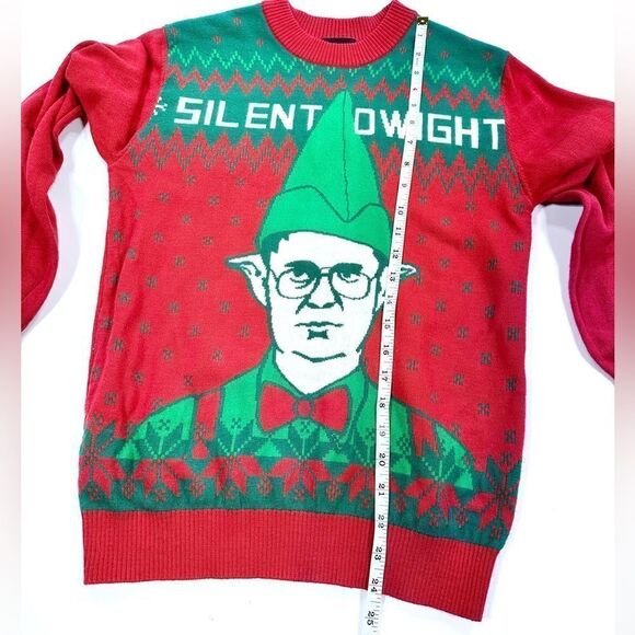 The office ugly holiday Christmas sweater Dwight shrute sweater S - Picture 5 of 6